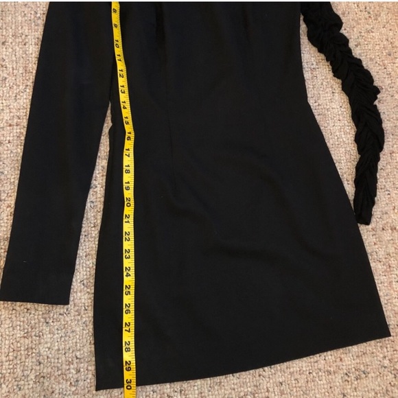 Balmain asymmetrical black dress - Picture 4 of 6